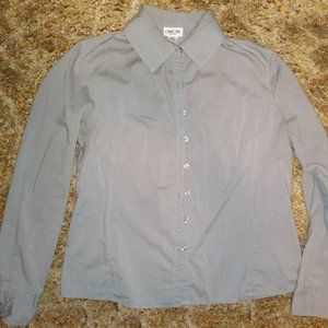 4/$20 | Cherokee Grey Button Up Long Sleeve Blouse